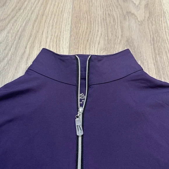 The Tailored Sportsman 1/4 Zip Sun Shirt Long Sleeve IceFil Mesh Riding M EUC - Picture 4 of 8